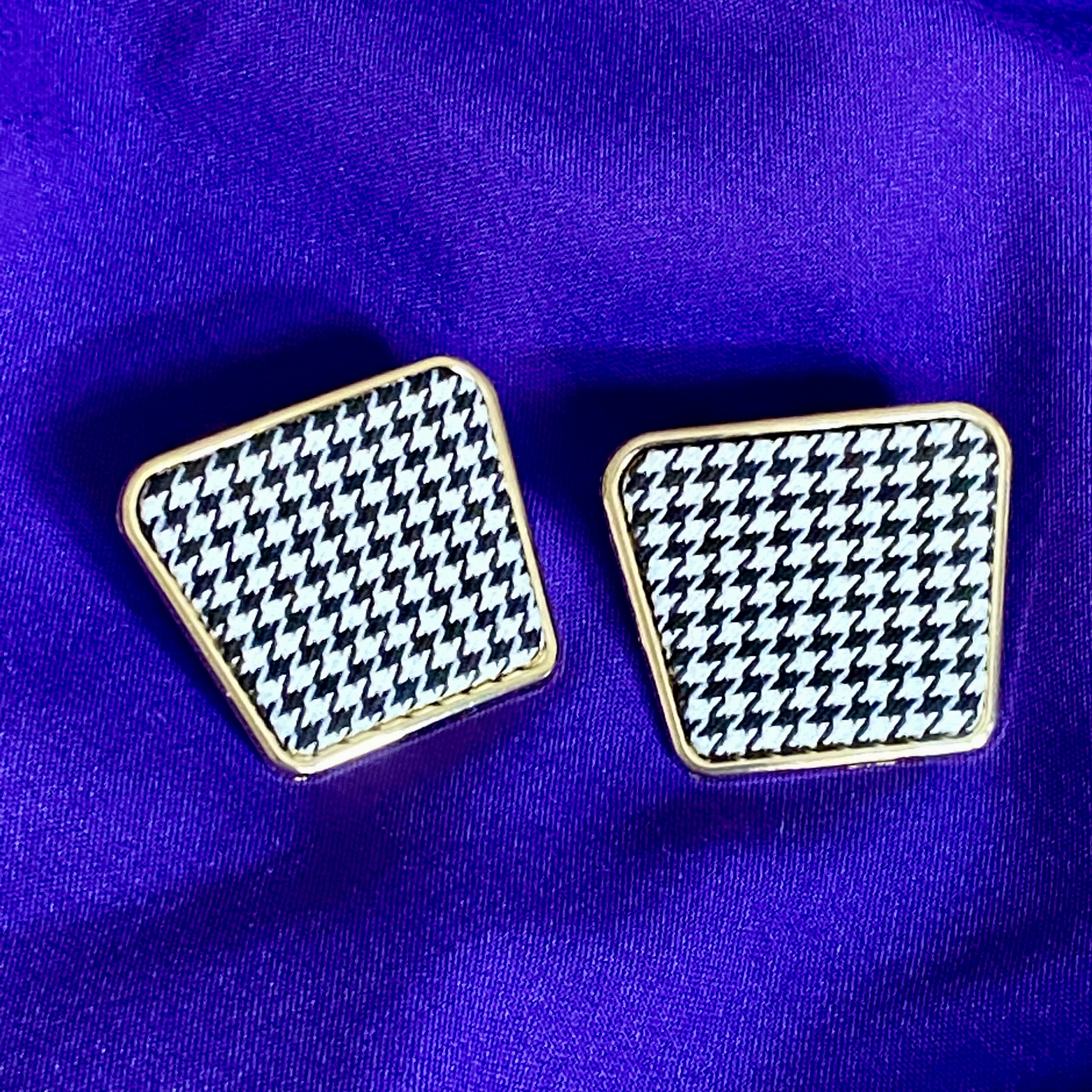 Houndstooth Shoe Clips Sydney one Pair Etsy