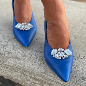 Sparkling Rhinestone Shoe Clips Antwerp – Shoe Jewelry for Pumps, Bridal Shoes and Evening Wear image 1