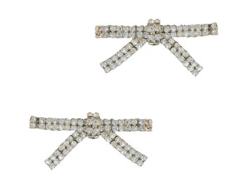 Rhinestone Bow Clips Toronto (one pair)