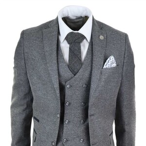 Mens suits double breasted waistcoat best sale