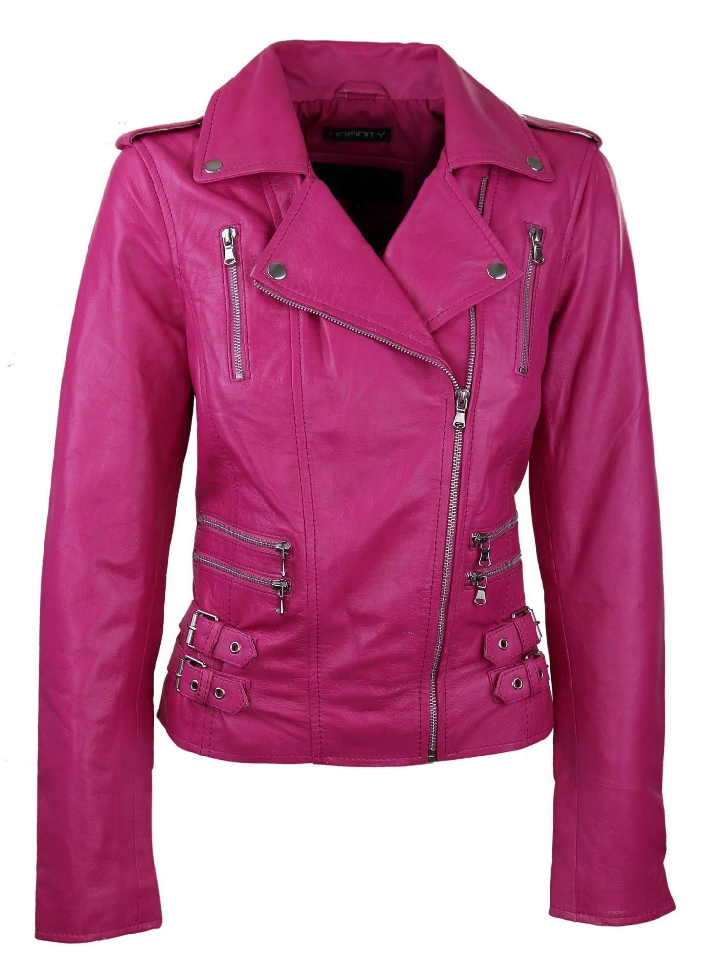 Top more than 77 pink biker jacket best - in.thdonghoadian