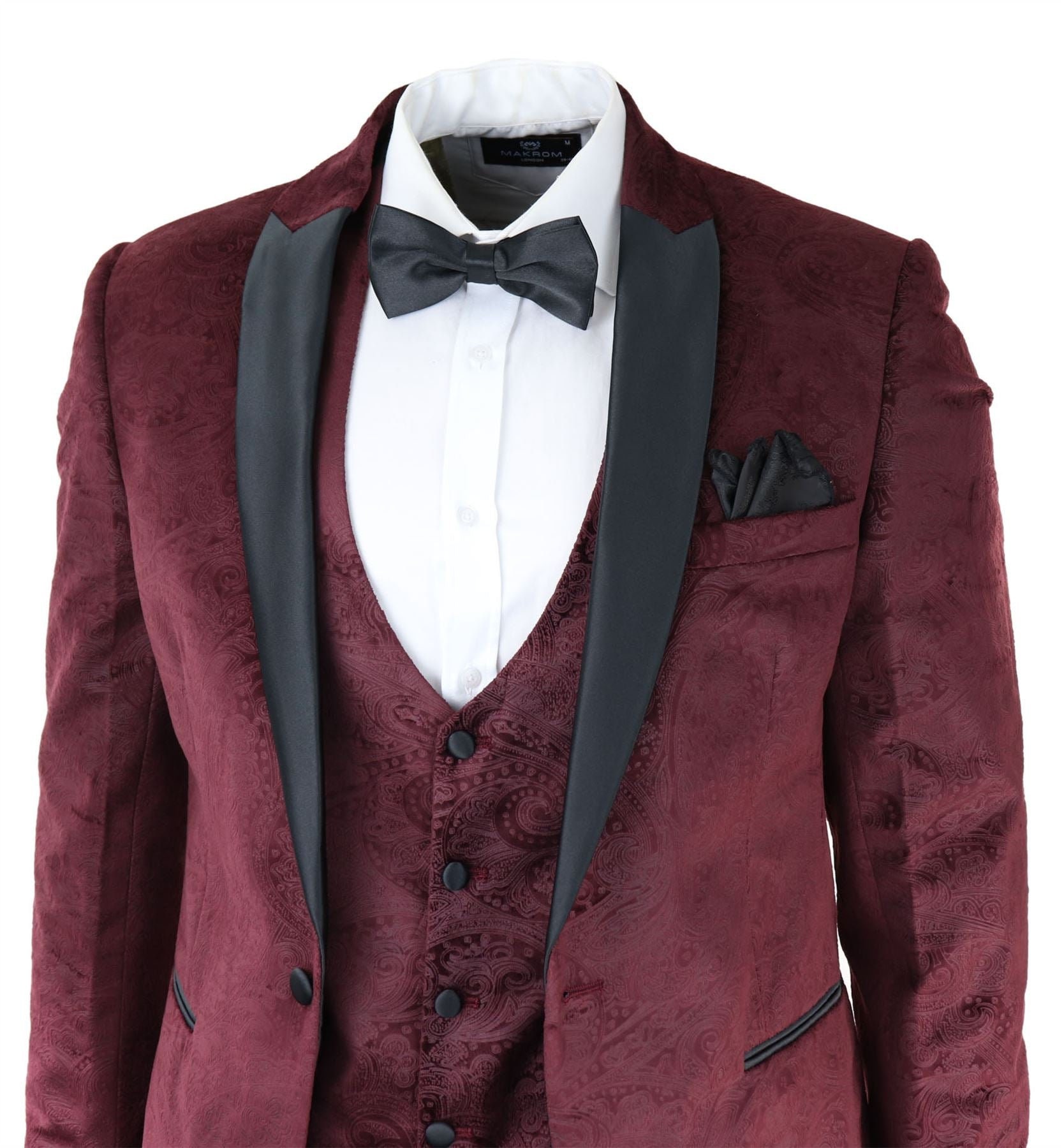 Mens Marc Darcy Designer Tweed Herringbone Smart Dinner Coat Blazer Waistcoat 