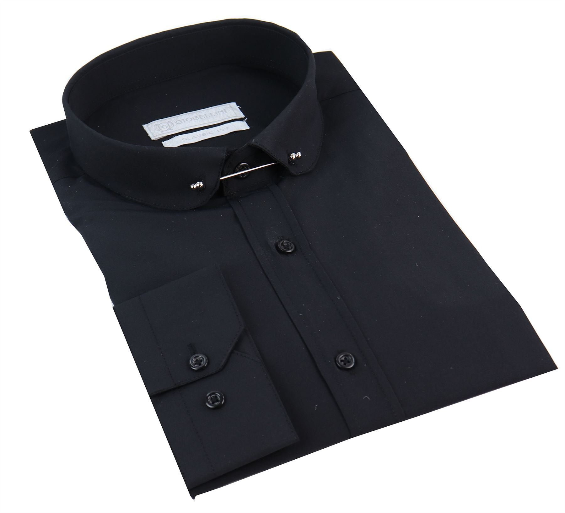 pin collar dress shirt