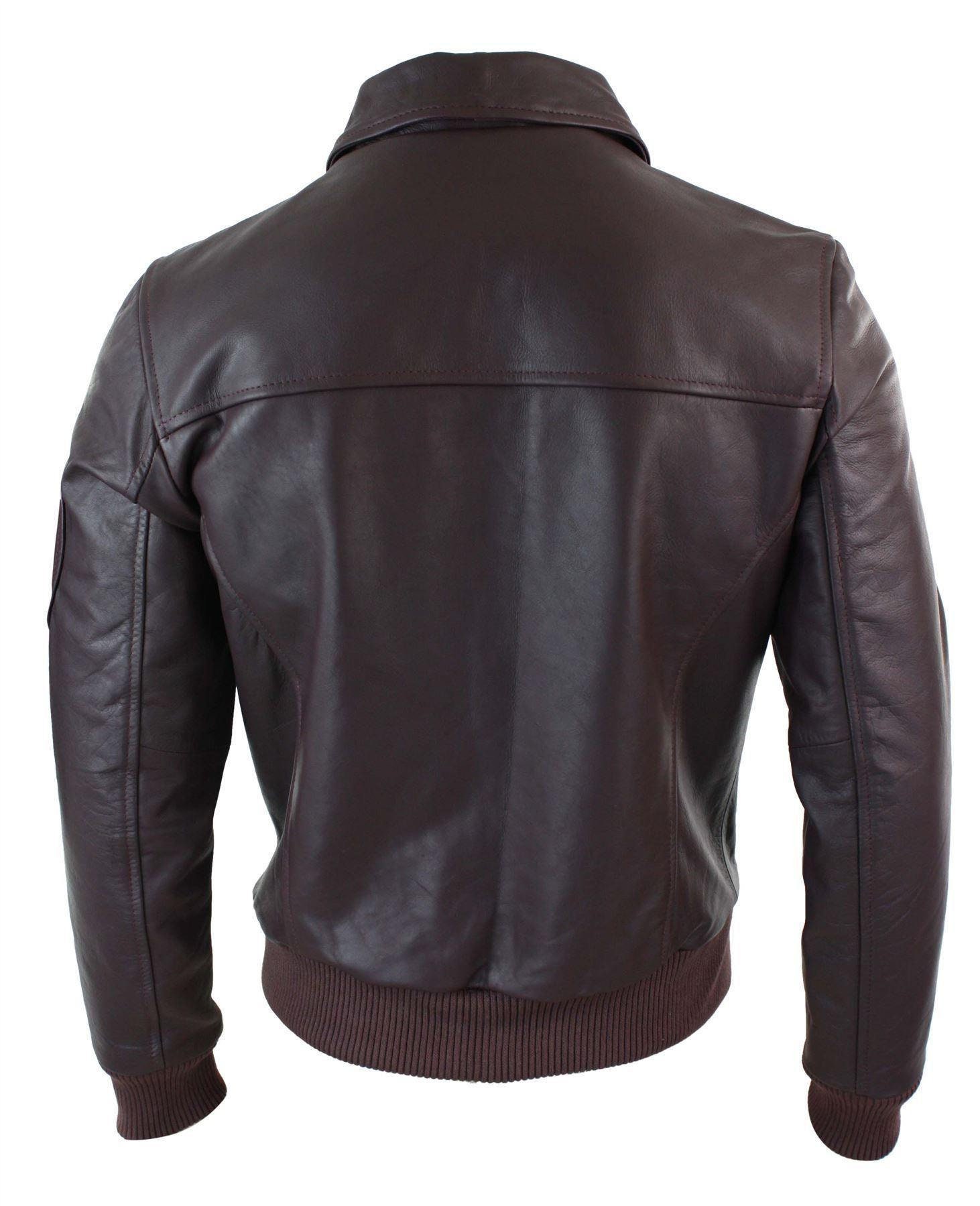 Mens Genuine Real Leather Harrington Bomber Ma1 Classic Pilot - Etsy UK