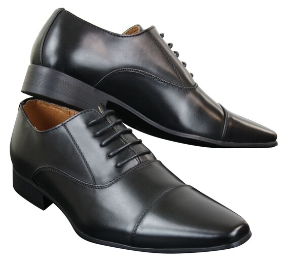 Mens Smart Formal Dress Shoes Laced 