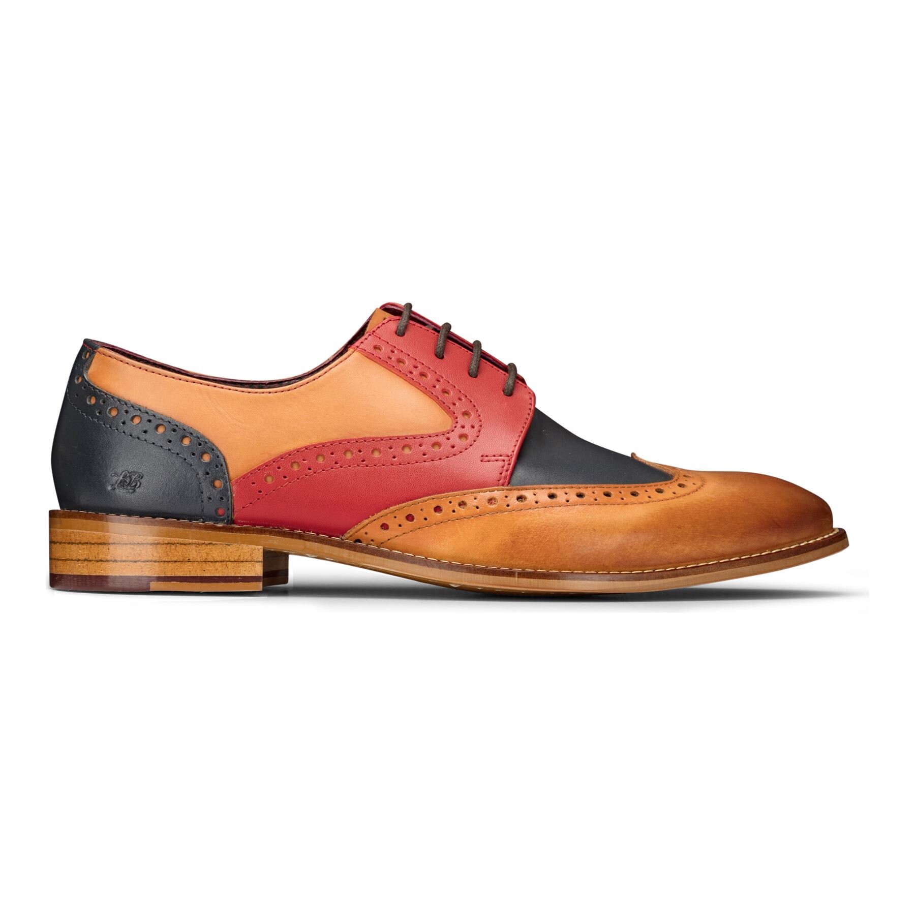 Navy and deals tan brogues