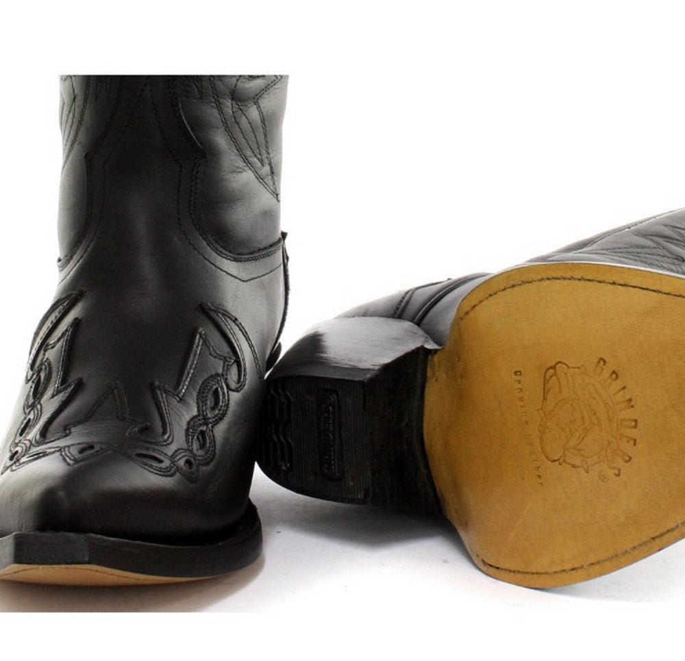 Mens Cowboy Boots Pointed Black Brown Grinders Arizona Real Etsy UK