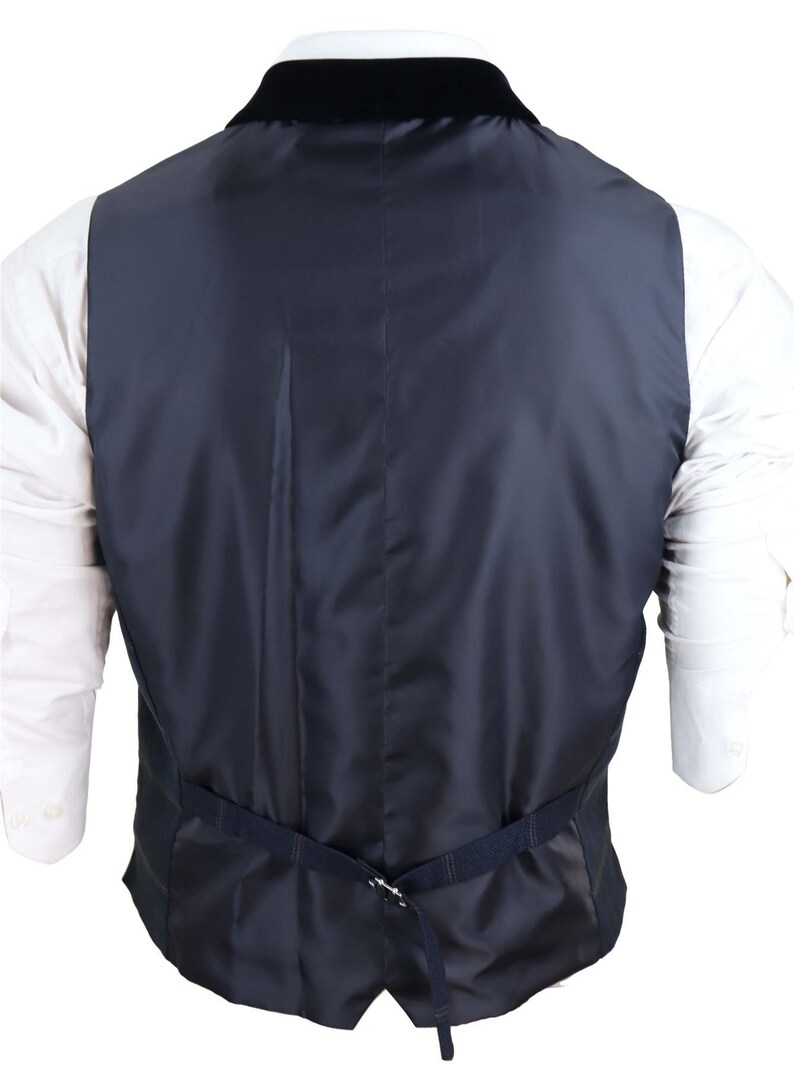 Mens Herringbone Tweed Check Waistcoat Pocket Watch Vintage Etsy