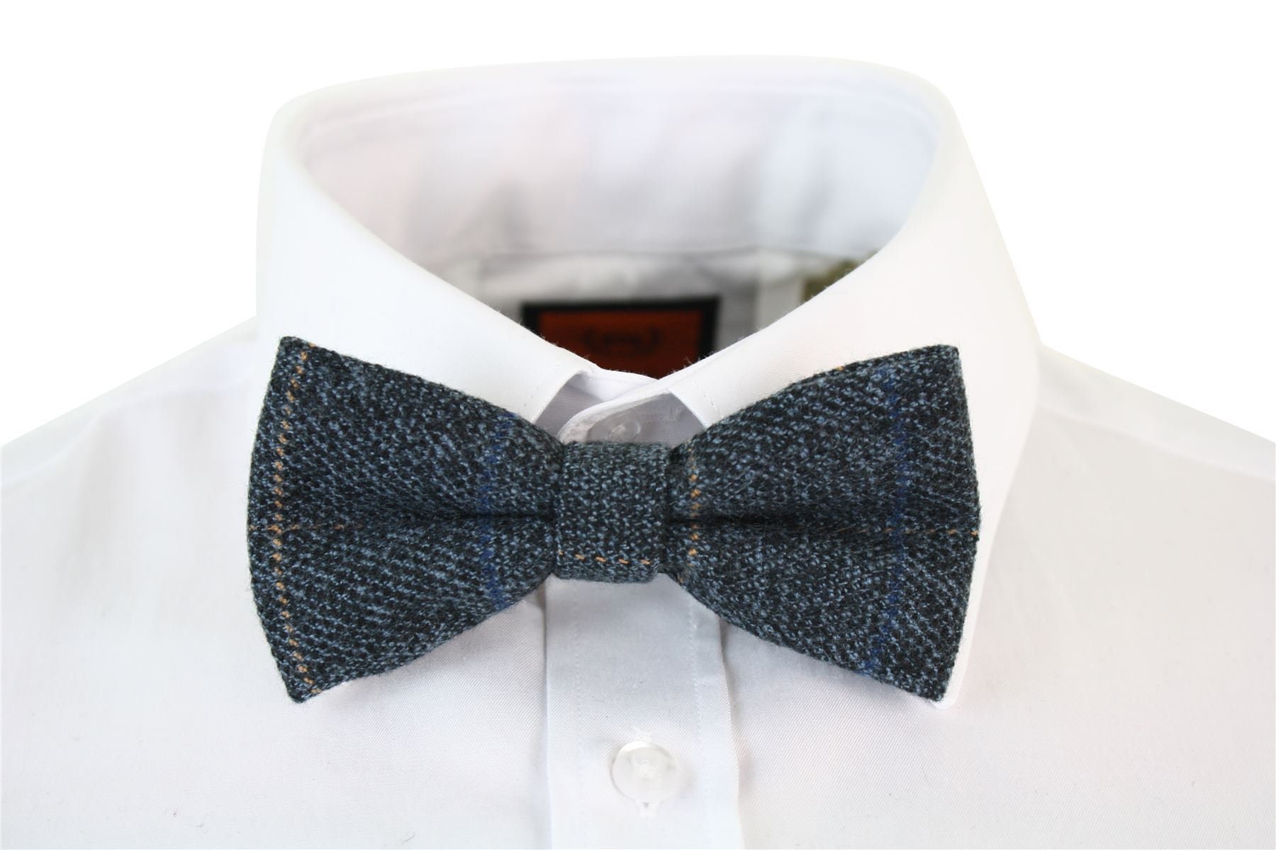 Mens tweed herringbone textured velvet marc darcy bow ties | Etsy
