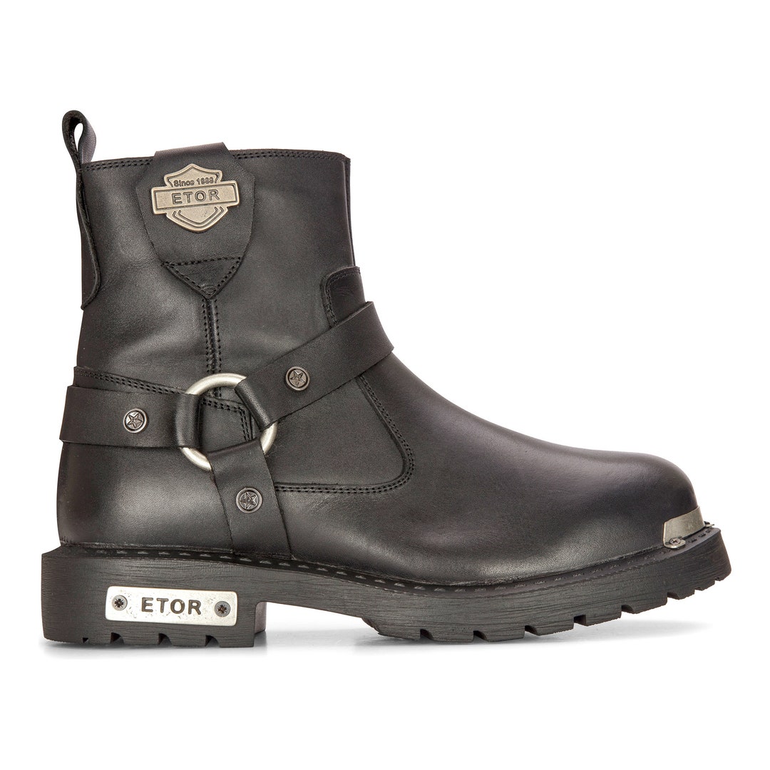 mens black motorcycle boots