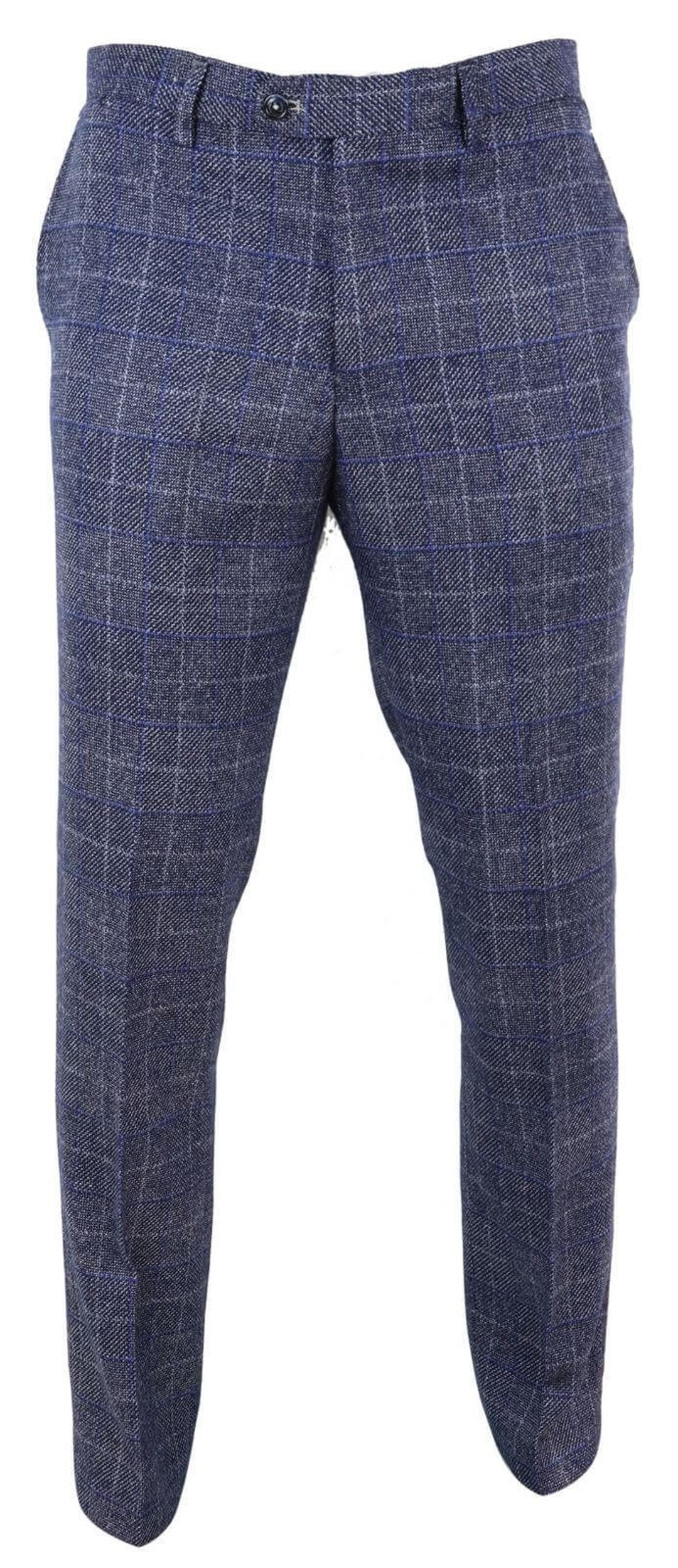 Mens Vintage Style Suit Trousers in Pinstripe  Checks  XPOSED London