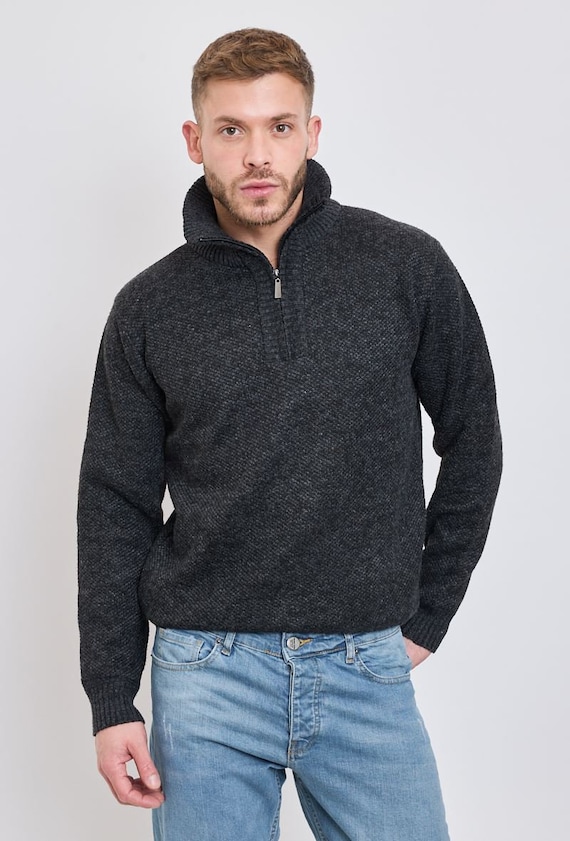 ZGIDDAZ Pull Polaire Homme Pull en Laine Homme Pull Fin Homme Pull