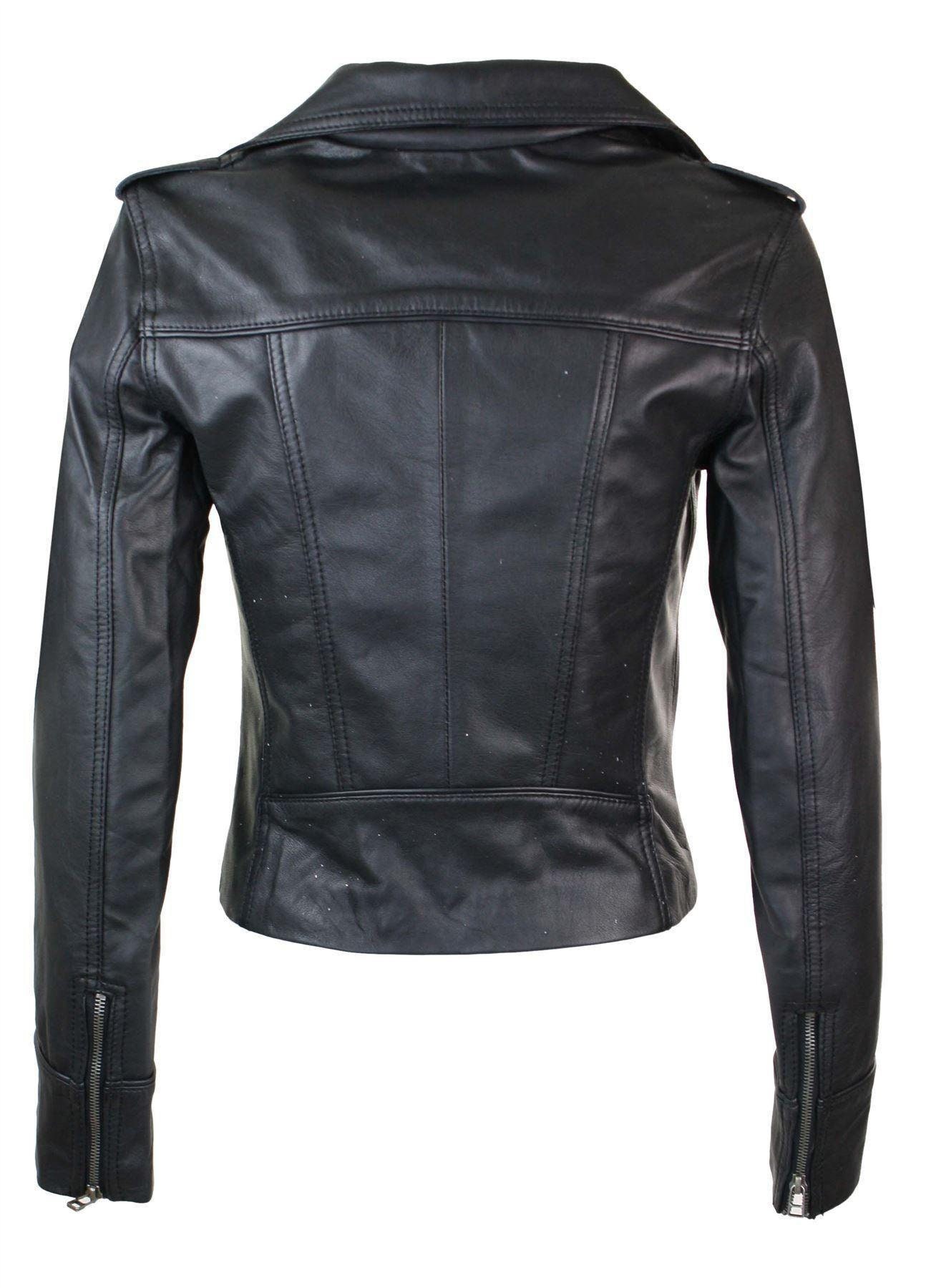 Ladies Real Leather Black or Yellow Biker Style Fashion Jacket - Etsy UK