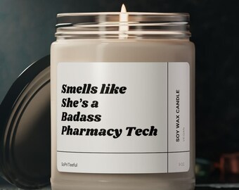 Personalized Pharmacy Tech Gifts, Pharmacy Candle, Funny Pharmacist Gift, Pharmacy Technician Gifts, Pharmacy Tech Week Gifts