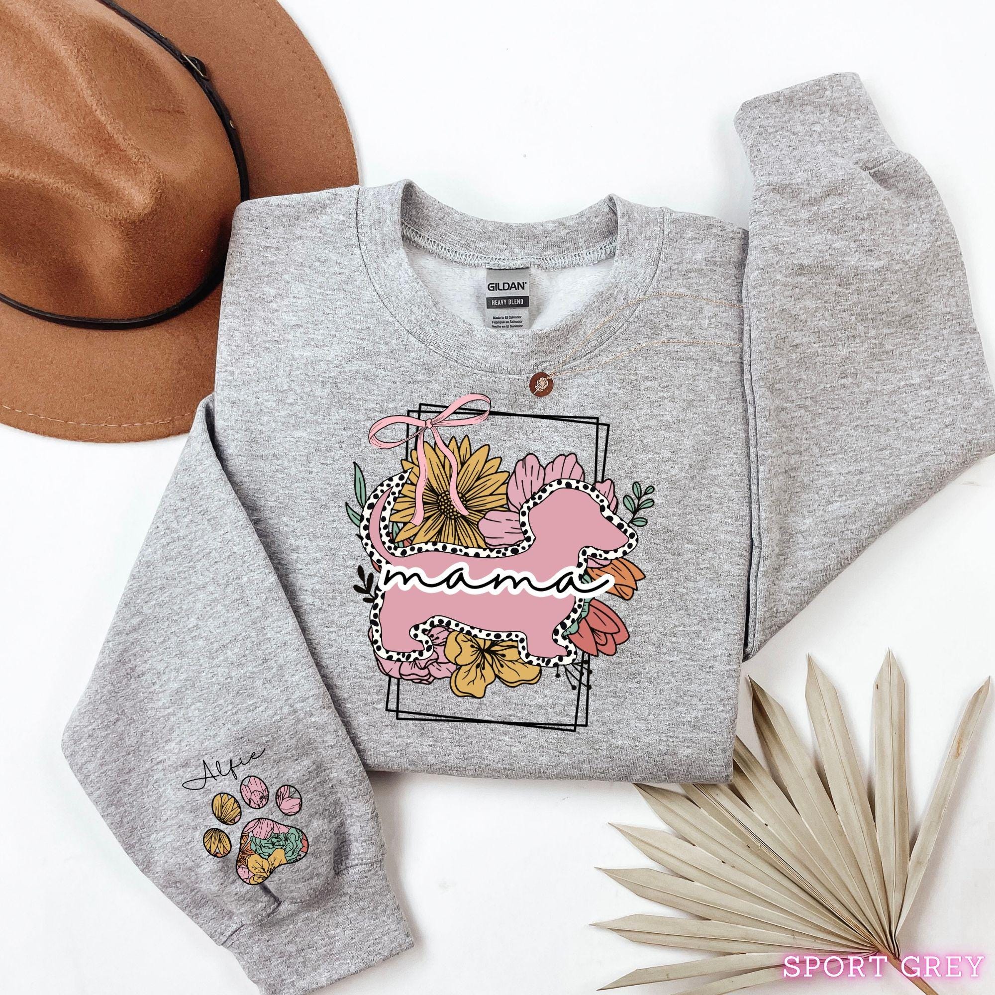 Personalized Dachshund Mom Sweatshirt, Dachshund Mama Shirt