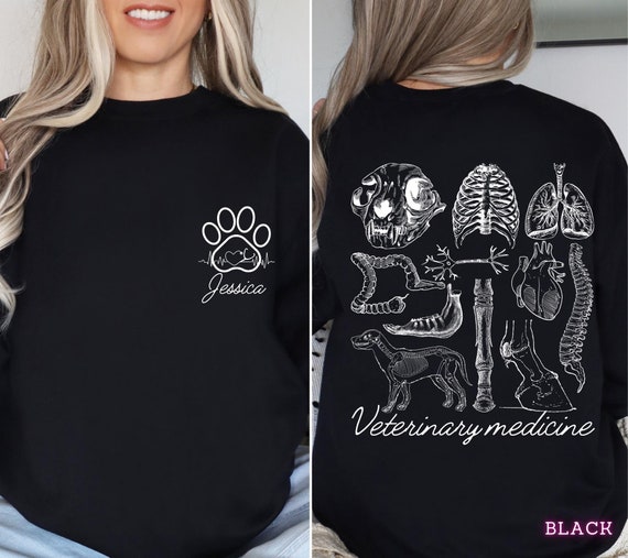 Custom Veterinary Anatomy Shirt, Vet Tech Week Gifts, Vet Receptionist Gift, Vet Assistant, Veterinary Medicine Student Shirt, Veterinarian
