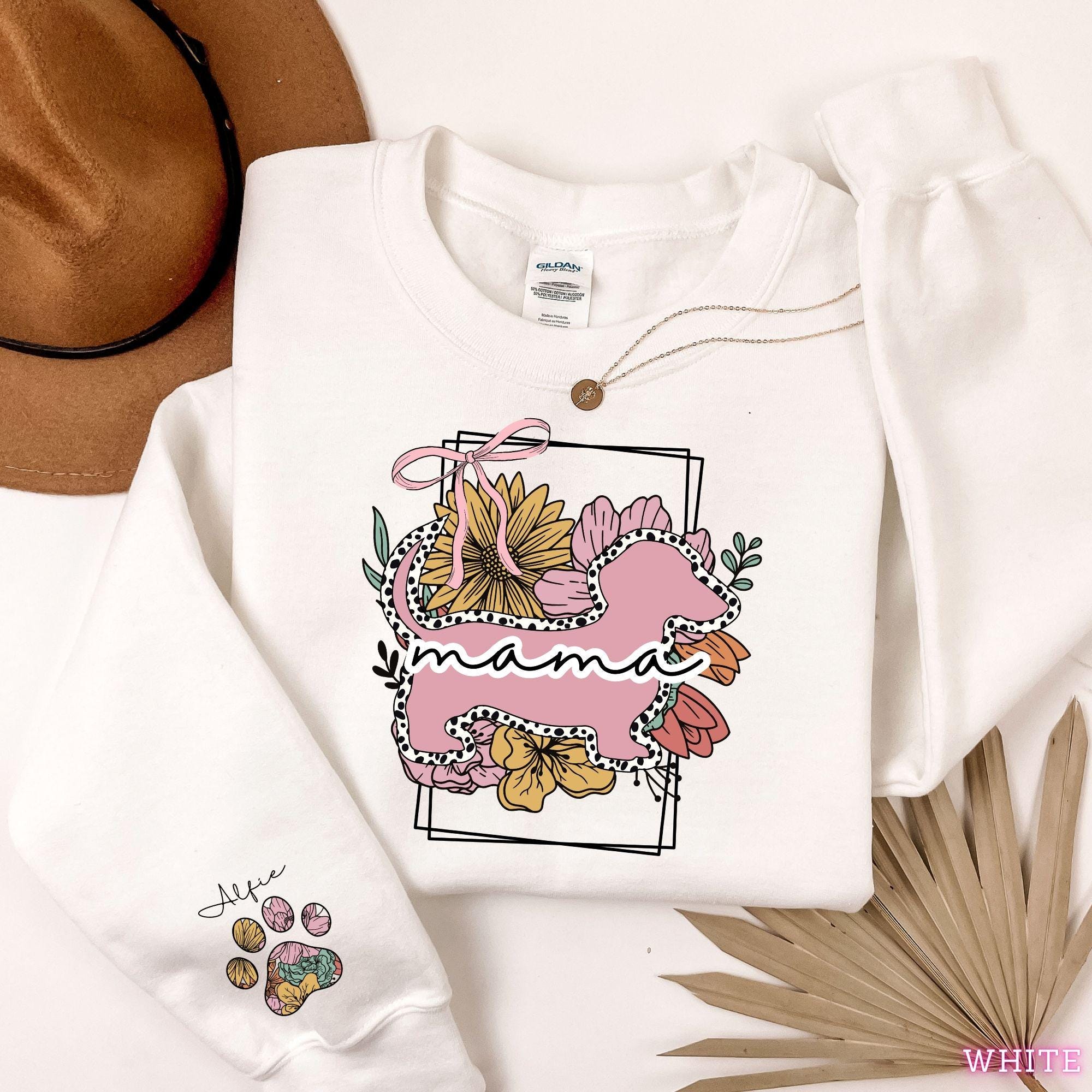 Personalized Dachshund Mom Sweatshirt, Dachshund Mama Shirt