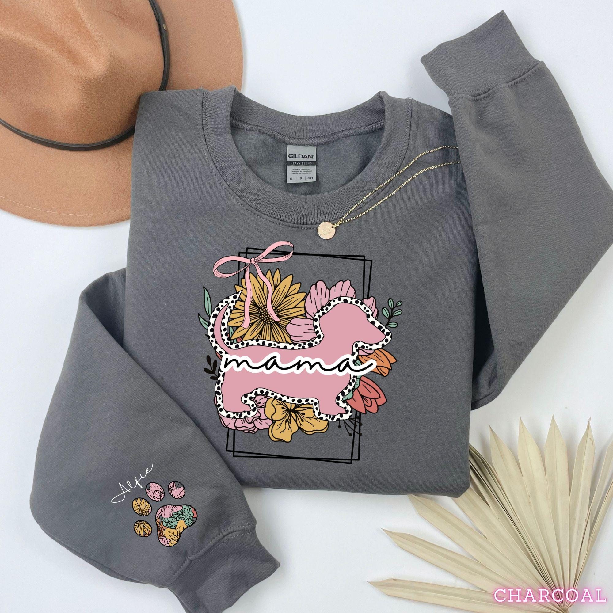 Personalized Dachshund Mom Sweatshirt, Dachshund Mama Shirt