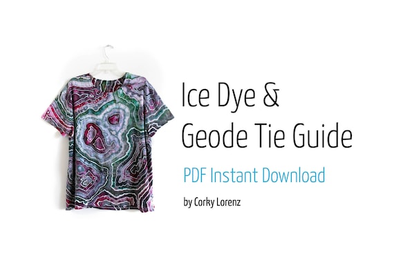 Geode & Ice Dye Tutorial | PDF Download | NOT a physical item