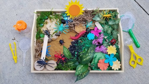 Insect Sensory Kit | Bug Hunt Sensory Bin | Bug Garden Kit | Homemade Playdough | Spring Playdough Kit | Loose Parts | Tinkerbox