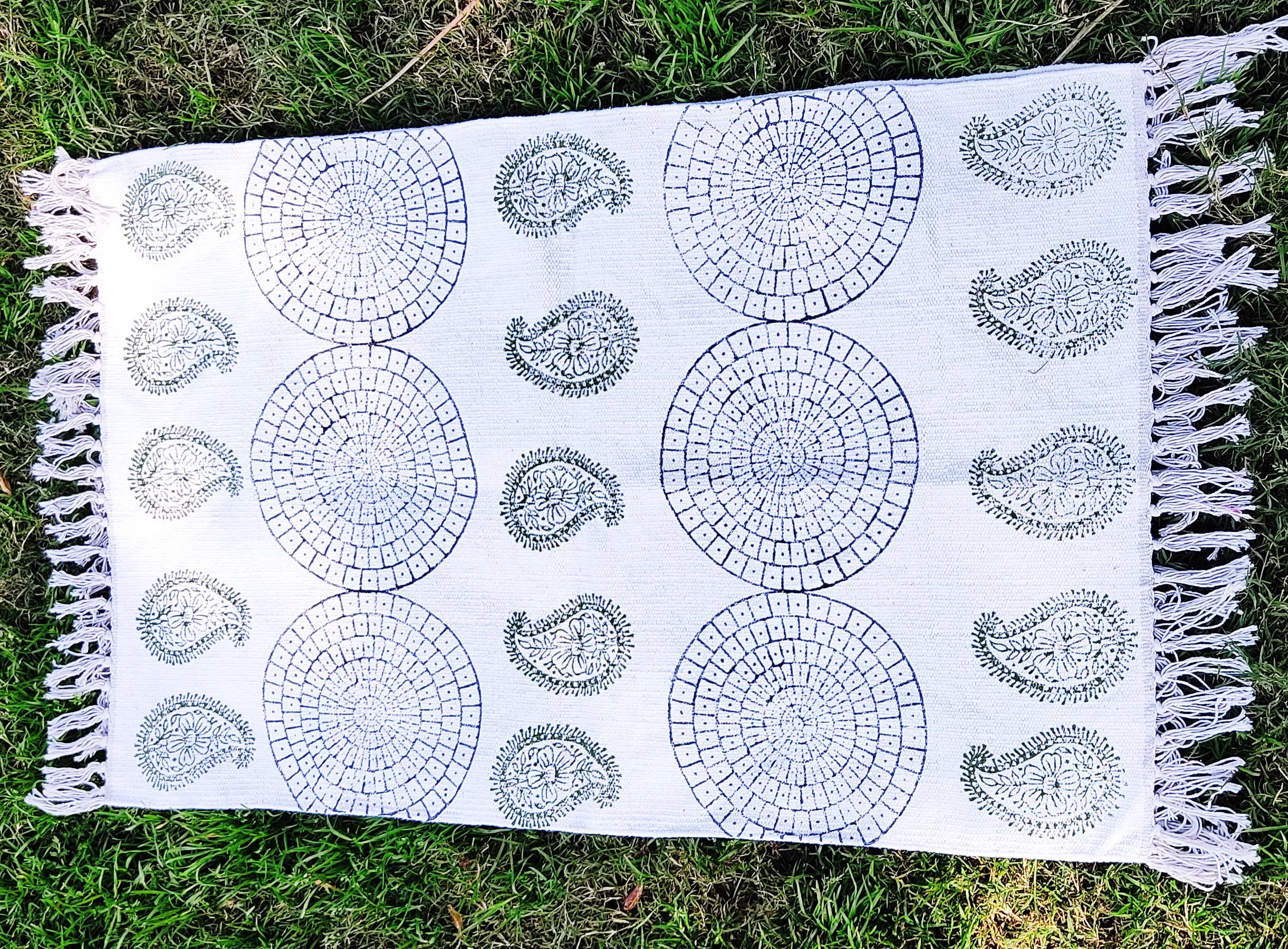 Beautiful Block Print Rugs Kilim RugIndian Block Print Etsy