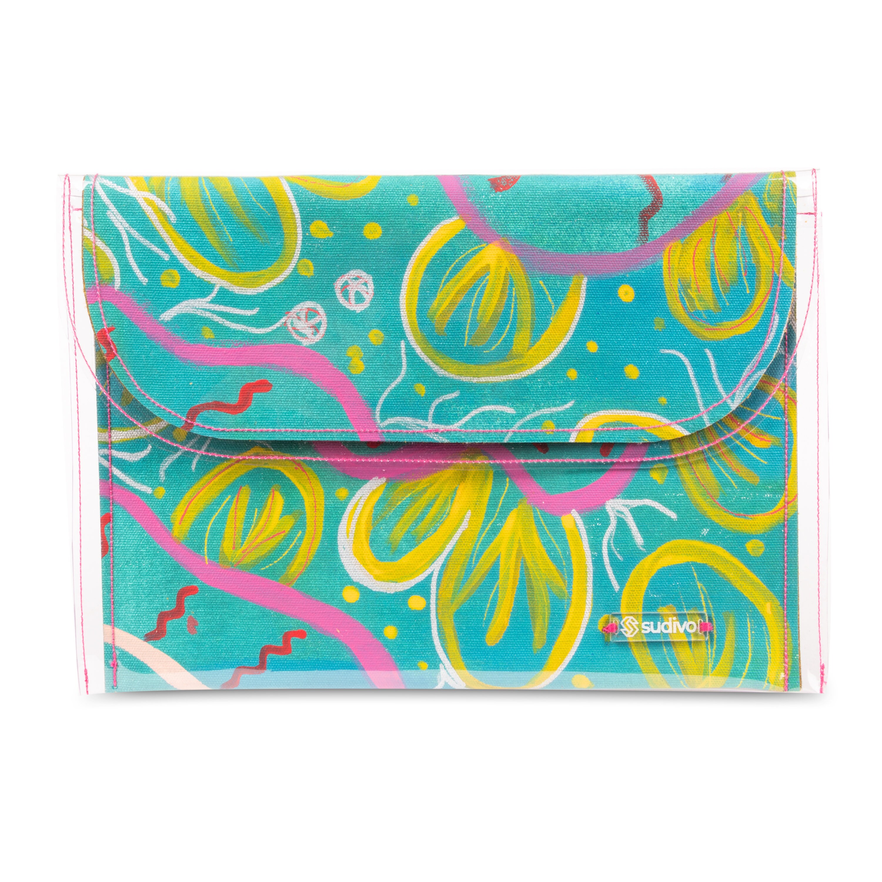 Custom Clutch Wearable Art Hand Painted Bag Modern Clutch Etsy