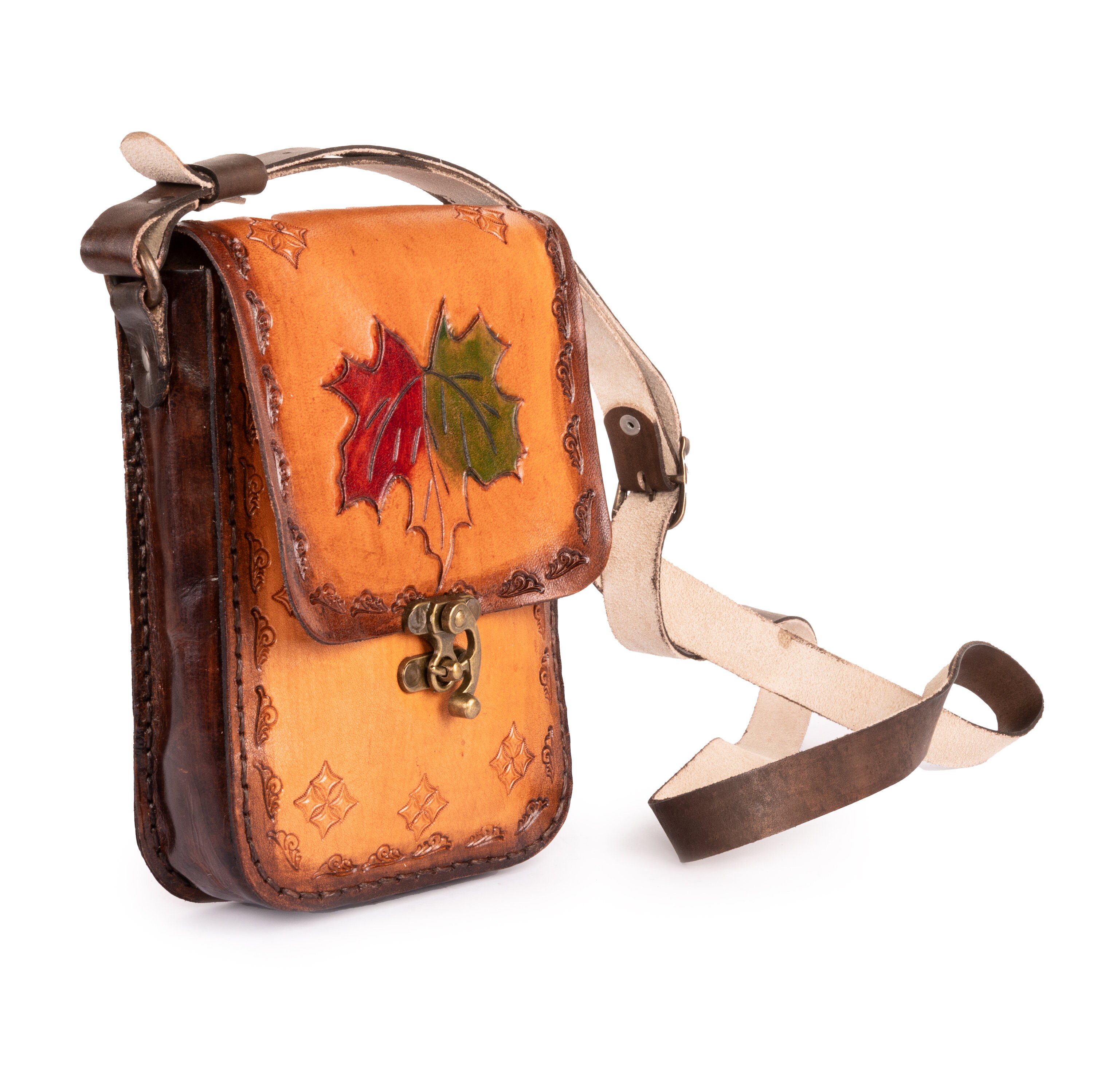 Small Leather Crossbody Bag, Handmade Leather Bag, Small