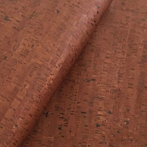 Portuguese Cork Leather Alternative Fabric, rustic brown / chocolate