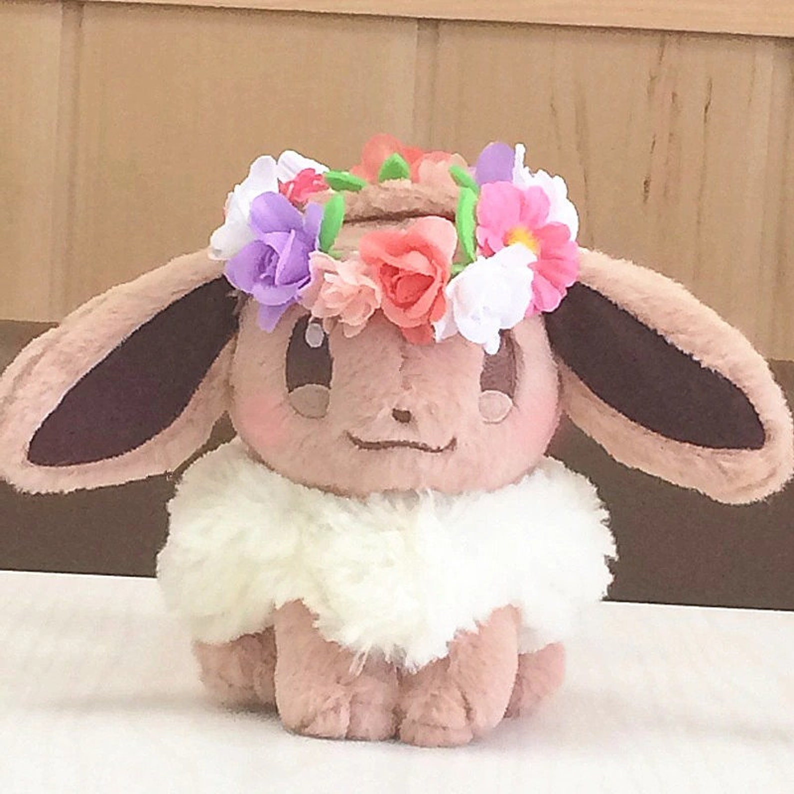 Pokemon Plush Pikachu & Eevee Flower Crown Pokemon cartoon Etsy