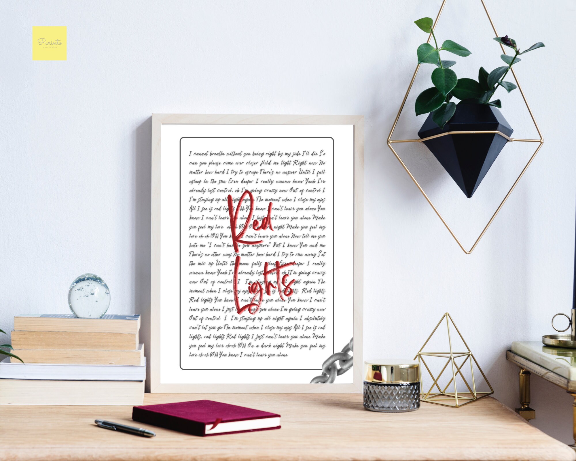Stray Kids Red Lights Lyrics english Printable Wall Art Etsy