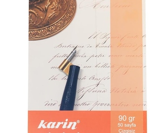Karin Calligraphy Notebook: A4, 50 Sheets