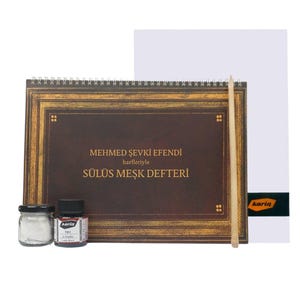 Karin Arabic Calligraphy Starter Set 2 (Sülüs) – Thuluth | Beginner’s Kit with Ink & Reed Pen