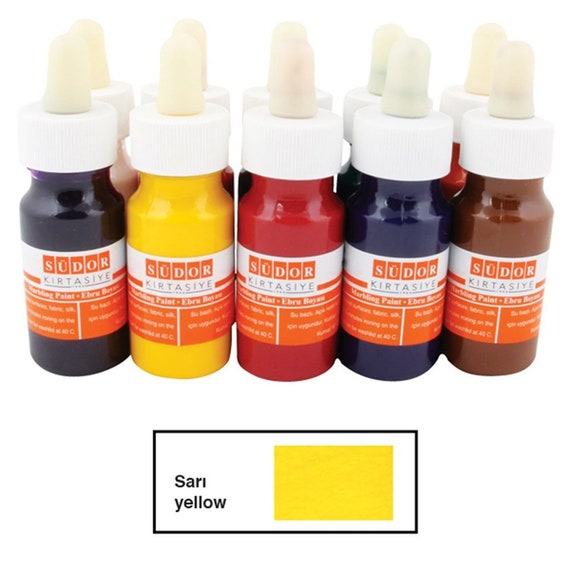 Südor Marbling Paint Set 10 Colours 25 M Marbling Paint for Fabric and  Paper Marbling Paint Kit 