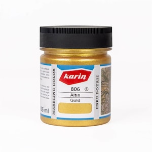 Marbling (Ebru) Paint Gold Color 105 ml | Produced From High Quality Pigments
