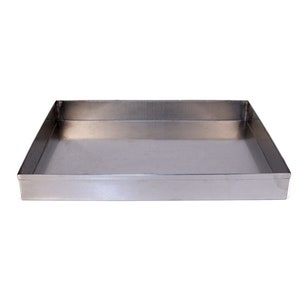 Stainless Steel Marbling Tray: Ebru Art Boat (35x50 cm)