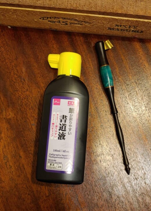 Daiso Sumi Calligraphy Liquid Ink 180 Ml No.28 Japanese Ink Painting or