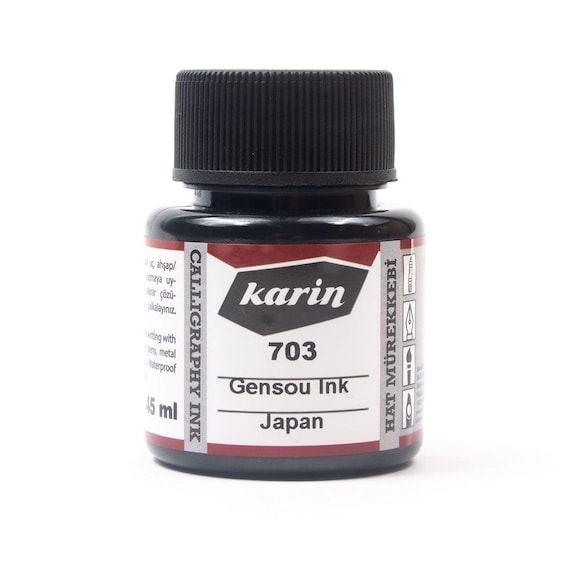 Japanese Gensau Black Calligraphy Ink - 45ml