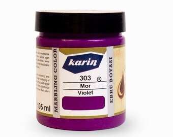 Karin Violet Marbling Paint: Traditional Ebru Art, 105 ml