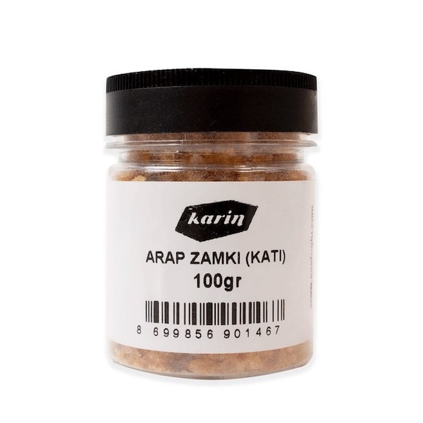 Natural Solid Gum Arabic Resin Edible |  Acacia gum | Akkase or Written Marbling Material | Variation (100-500 gr)