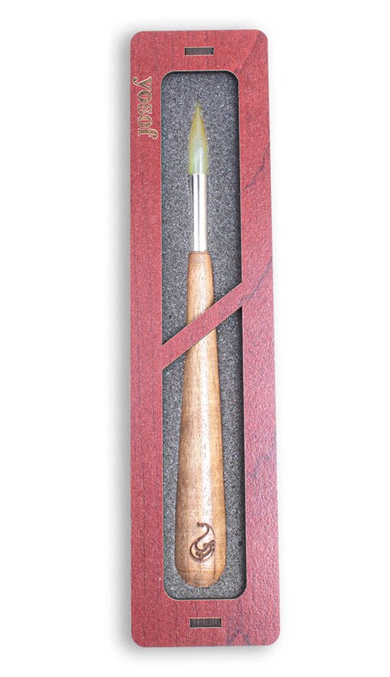 Brunissoir En Pierre D'agate : Outil De Polissage De Pointe D'aiguille Pour Feuille D'or Et D'argent - France