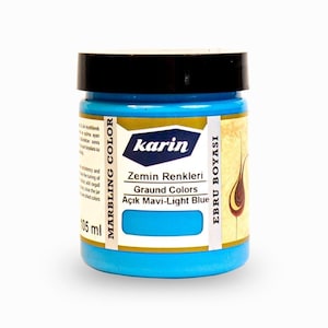 Marbling Paint Background Colors | Light Blue Color 105 ml |  Traditional Water Ebru Art  Paint| Produced From High Quality Pigments | 902