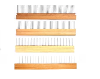 Marbling Comb Set: Steel Needle, Wood Handle, 50 cm