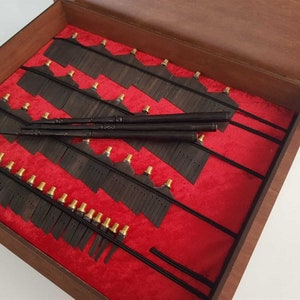 Ebony Calligraphy Pen Set with Interchangeable Steel Nibs | Ebony Wood (2-40 mm) Wide Nib Range 3 Holders