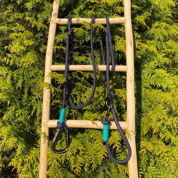 Laisse en corde de grimpe avec mousqueton Twist - Chien de 8-20 kg
