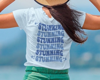 Blue Preppy Shirt - Stunning Blue Tshirt - Preppy Clothing - Aesthetic Clothes - Trendy Crewneck - VSCO Girl Shirt - Tumblr Shirt Preppy Top