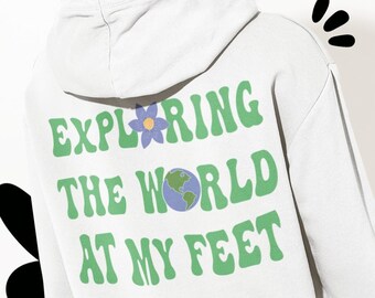 Earth Day Sweatshirt - Eco Friendly Hoodie - Aesthetic Clothes - Trendy Crewneck - Earth Hoodie - Preppy Sweatshirt - Flower Hoodie