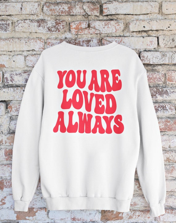 Women Men Valentine's Day Sweatshirts Fashion Crew Neck Letter Graphic  Print Long Sleeve Unisex Casual Loose Pullover(Gray,XL) 