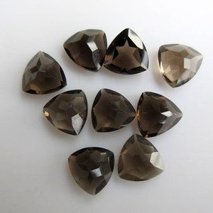 Natural Smoky Quartz 5mm to 20mm Trillion Faceted Cut Loose Gemstone 5mm 6mm 7mm 8mm 9mm 10mm 11mm 12mm 13mm 14mm 15mm Natural Smoky Quartz 5mm to 20mm Trillion Faceted Cut Loose Gemstone 5mm 6mm 7mm 8mm 9mm 10mm 11mm 12mm 13mm 14mm 15mm