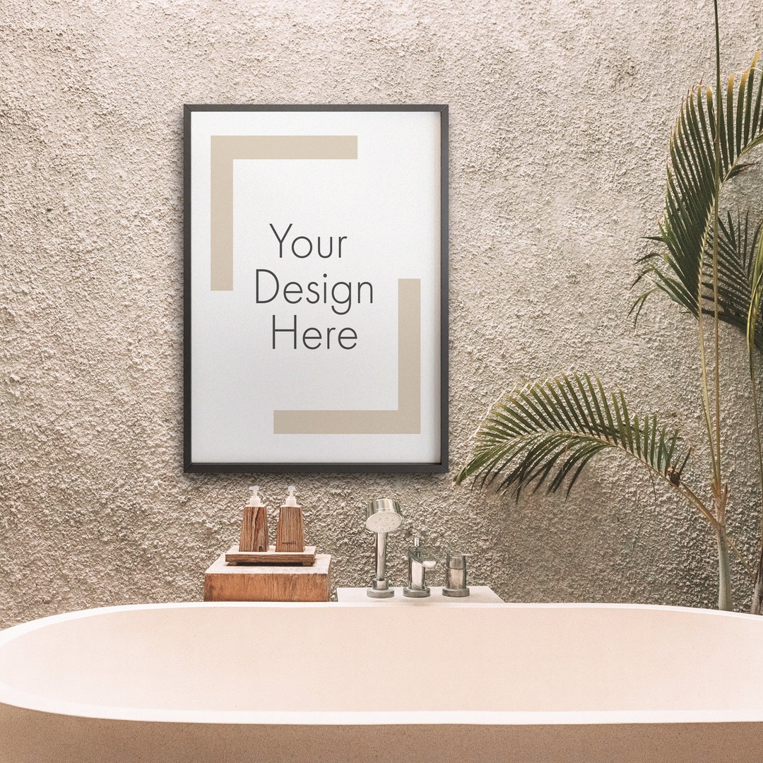 Bathroom Mockup Washroom Mock up Frame Bathroom Frame - Etsy