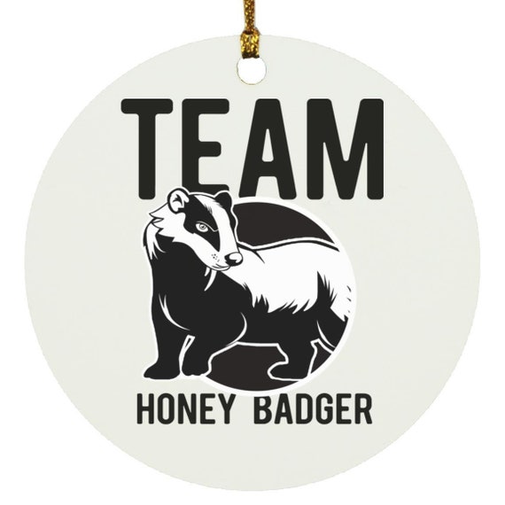 Funny Honey Badger Ornament Team Honey Badger Christmas - Etsy Funny Honey Badger Ornament Team Honey Badger Christmas - Etsy